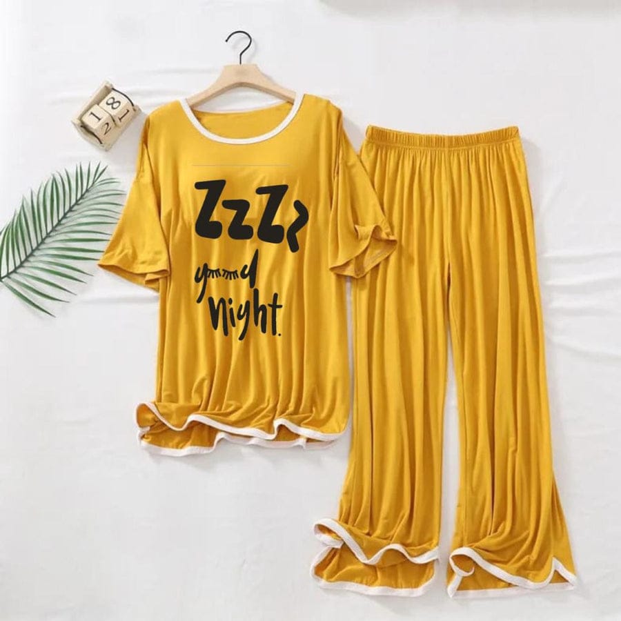 SLEEP NIGHT PRINTED TRENDY LOUNGE WEAR FOR WOMEN