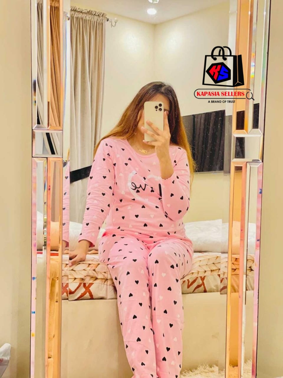 PINK LOVE SLEEPWEAR PAJAMA SET