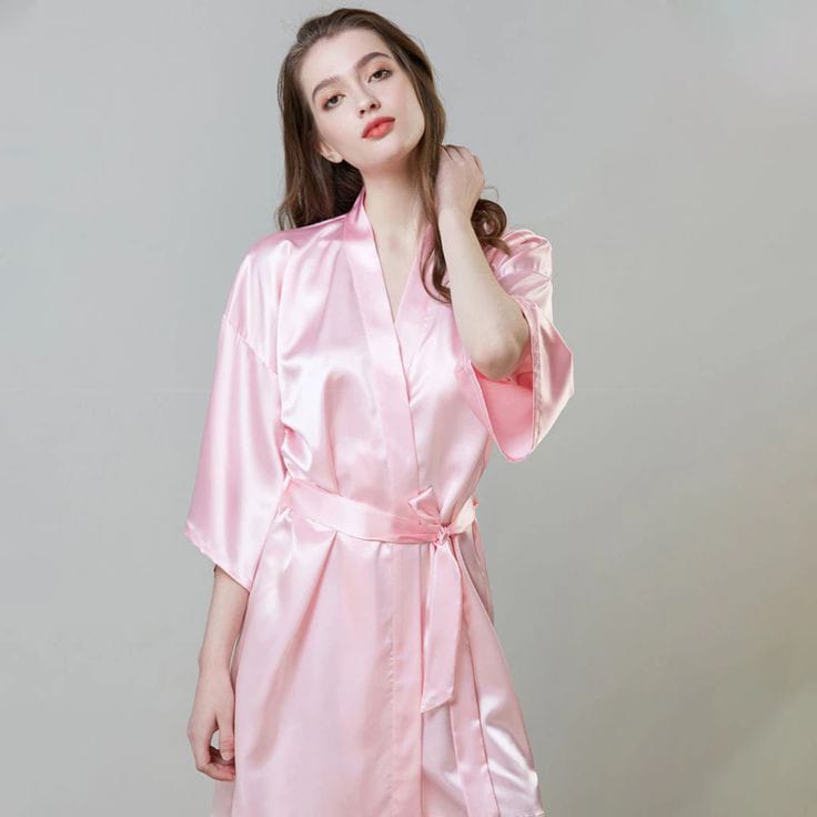 SILK ADJUSTABLE ROBE FOR WOMEN