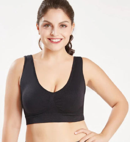 PACK OF 2 AIR PLUS BRA (BLACK & SKIN COLOR)