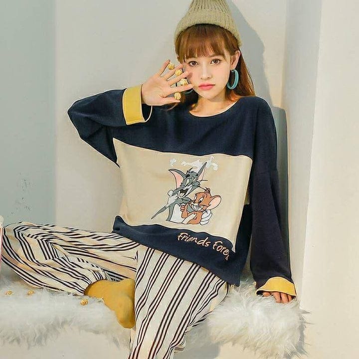 Tom & Jerry Printed Night suit