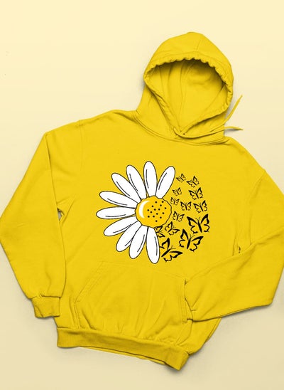 FLORAL BUTTERFLY KANGROO HOODIE