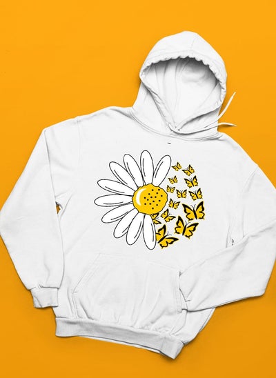 FLORAL BUTTERFLY KANGROO HOODIE