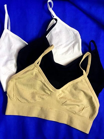 PACK OF 3 THIN STRIPE BRA