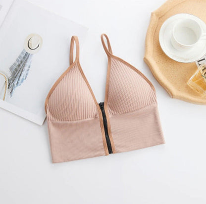 SINGLE ZIP - UP STRECHABLE BRA