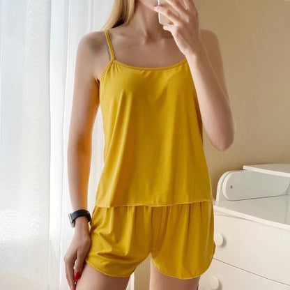 2 Pcs Polyester Cami set