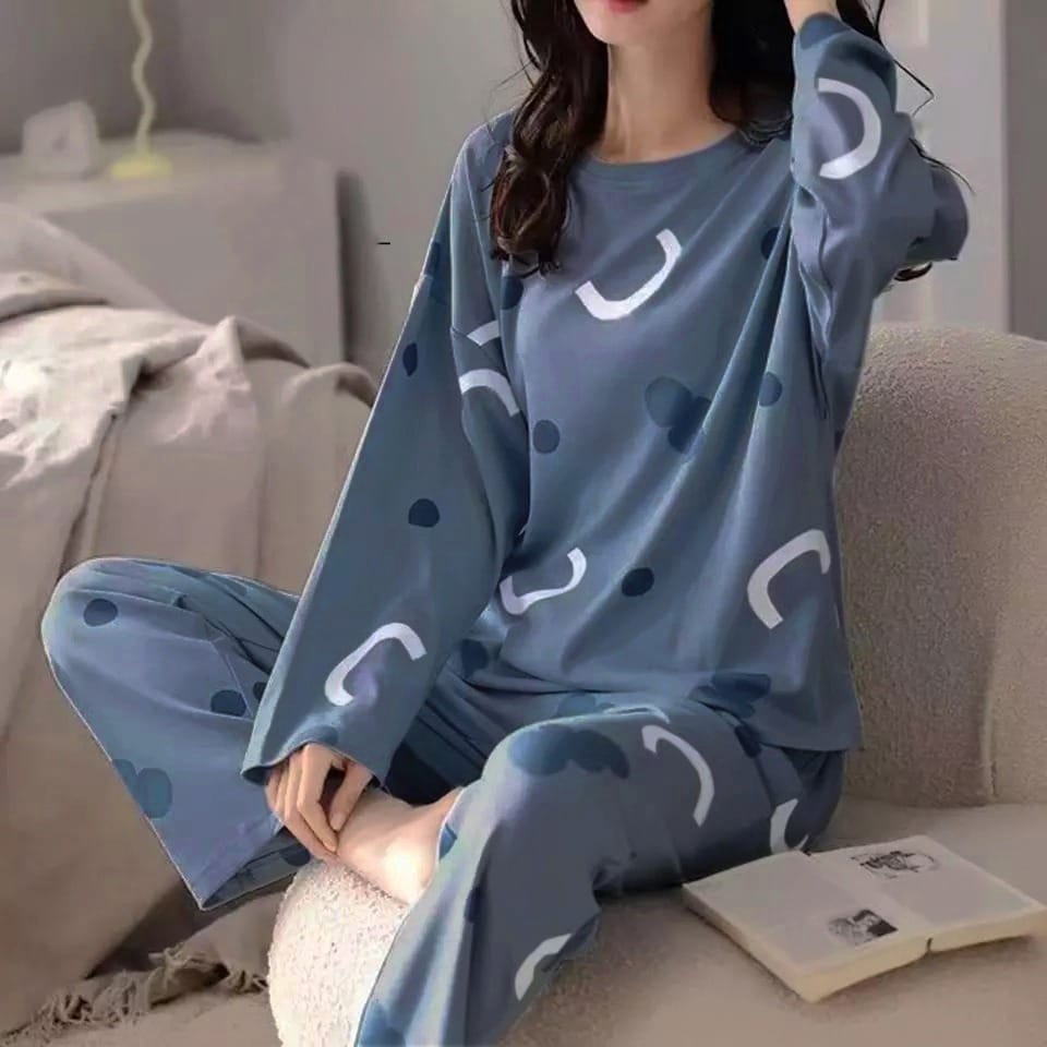 CLOUD DOTTED PRINTED NIGHTWEAR