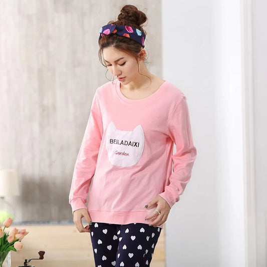 PINK BEILA DAIXI GARDEN PRINTED NIGHTWEAR