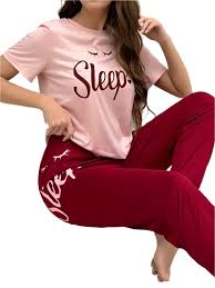 SLEEP PRINTED NIGHTWEAR SET