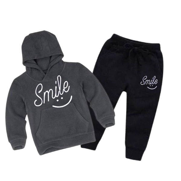 SMILEY KIDS HOODED PRINTED TRACKSUIT